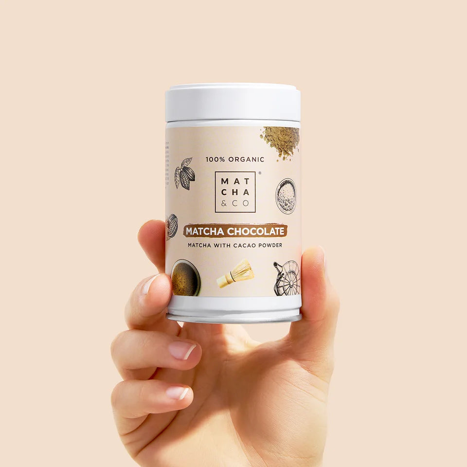 Matcha-Schokolade Grüner Teepulver mit Kakao · 100% Bio