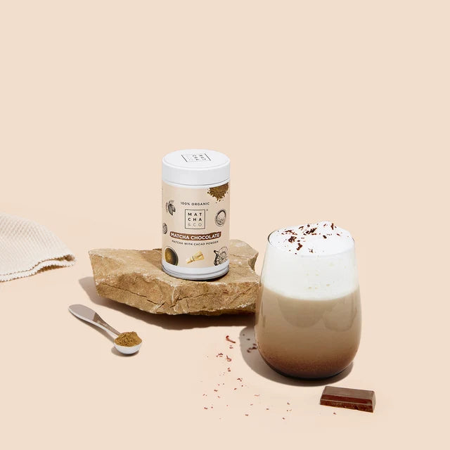 Matcha-Schokolade Grüner Teepulver mit Kakao · 100% Bio