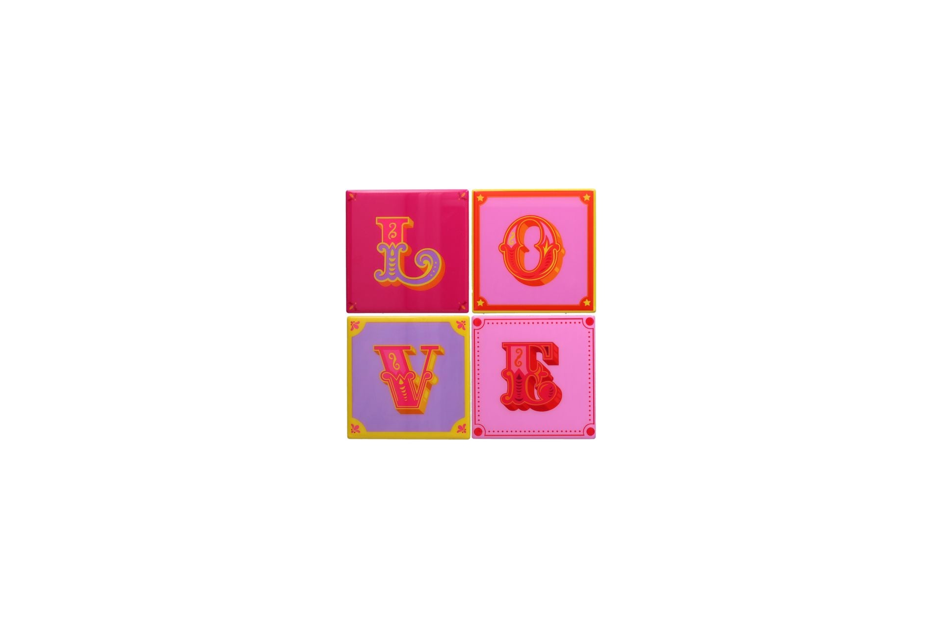 Love Tiles – Untersetzer 4er Set „Love“