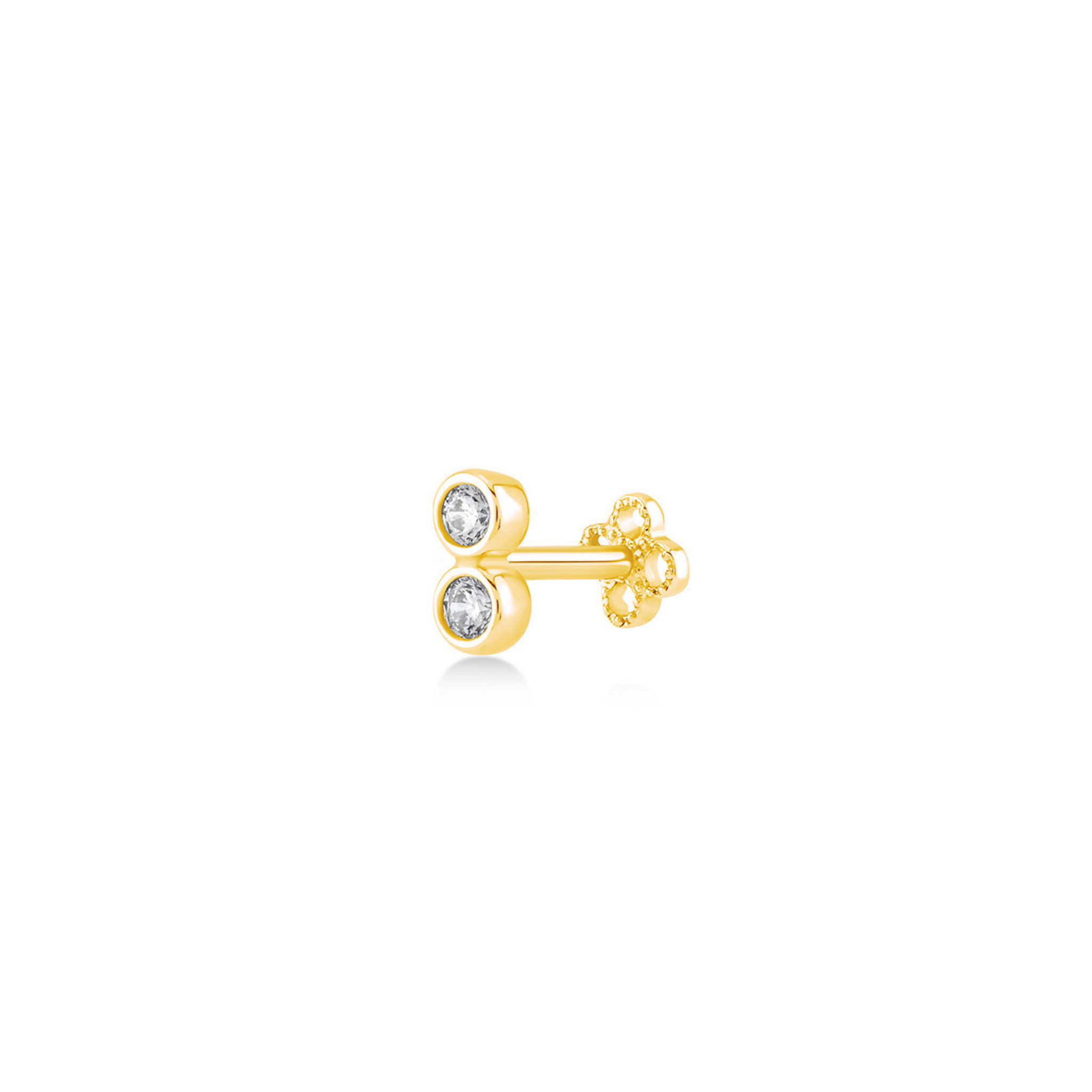 Double Glint Line Piercing