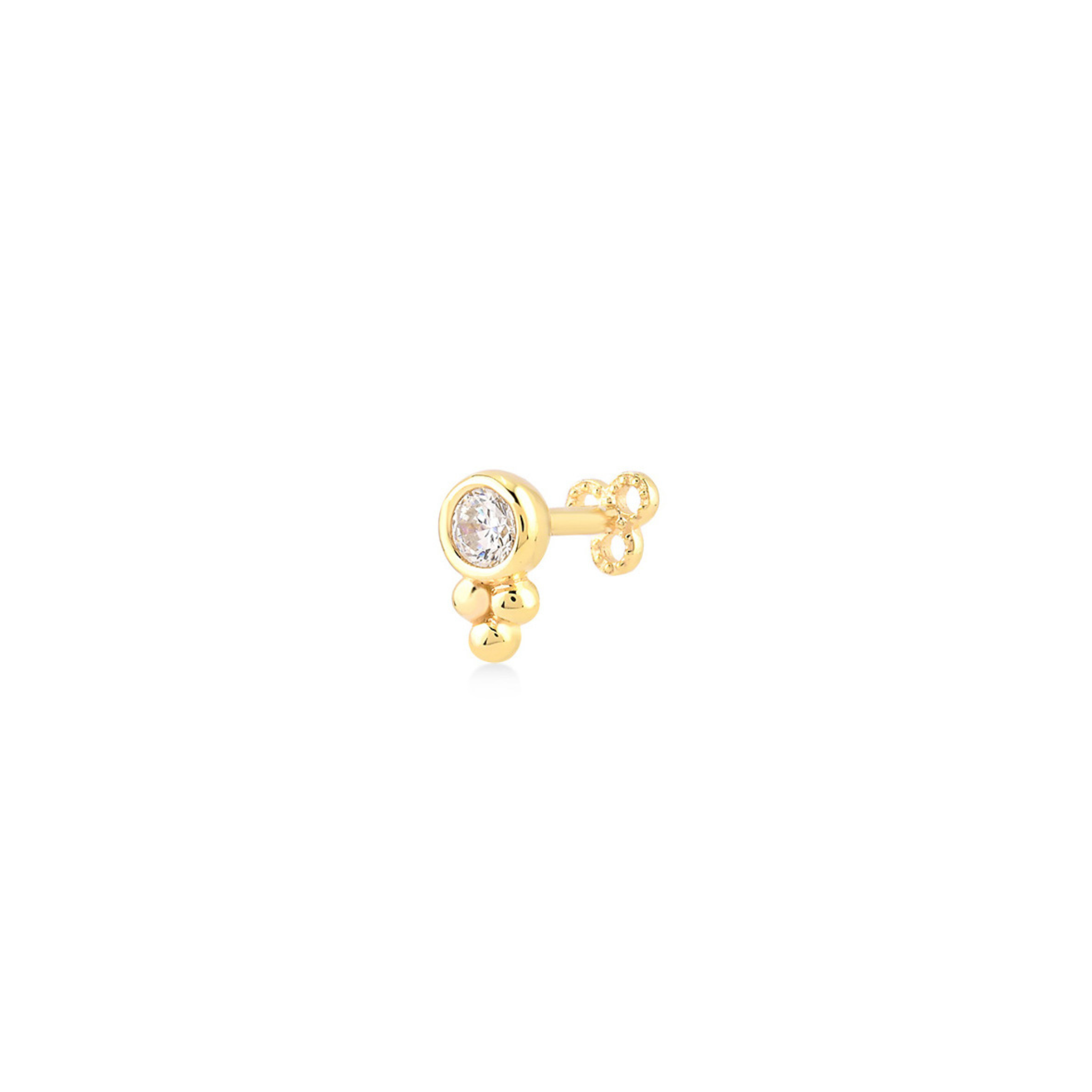 Single Glint 3-Bubbles Piercing