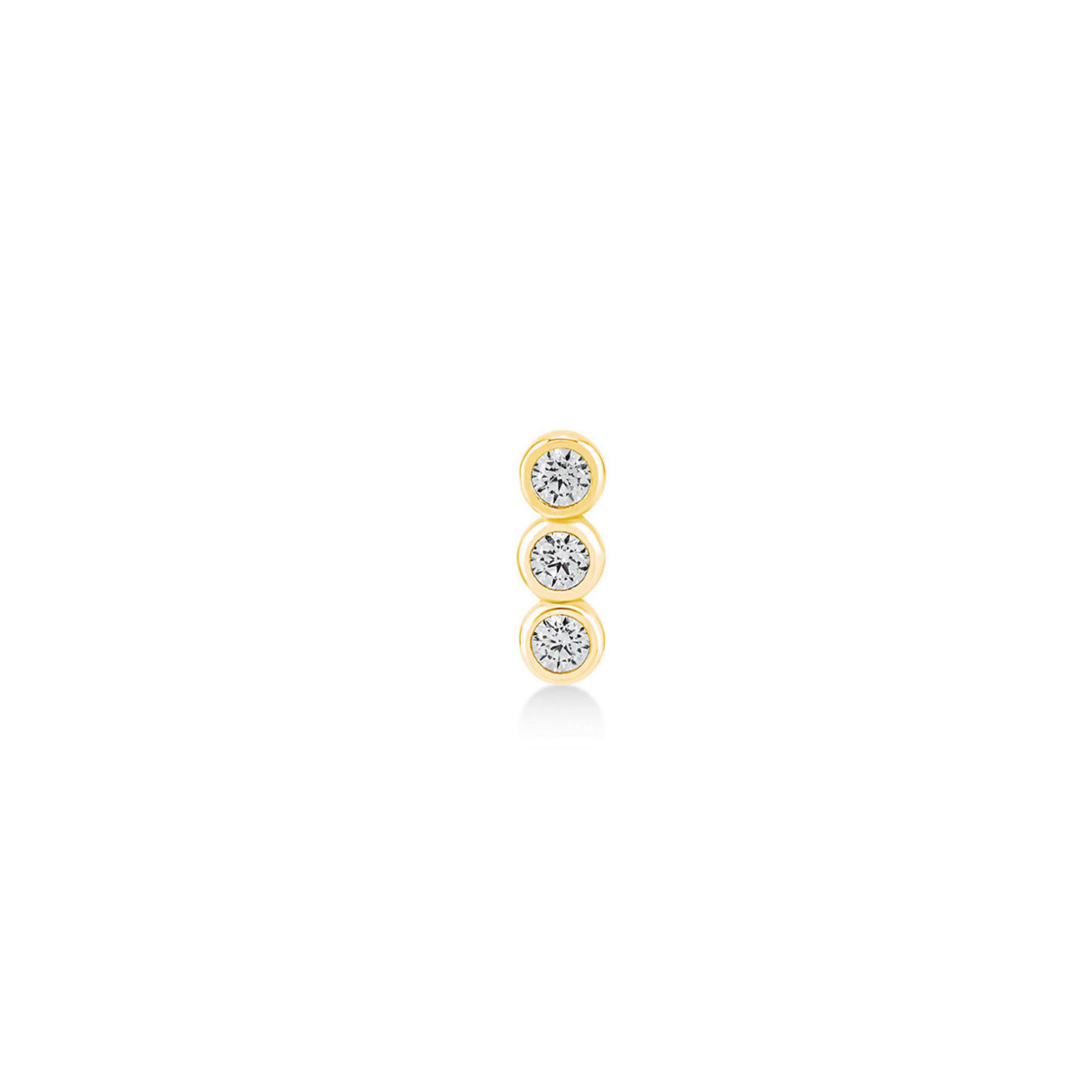 Triple Glint Line Piercing