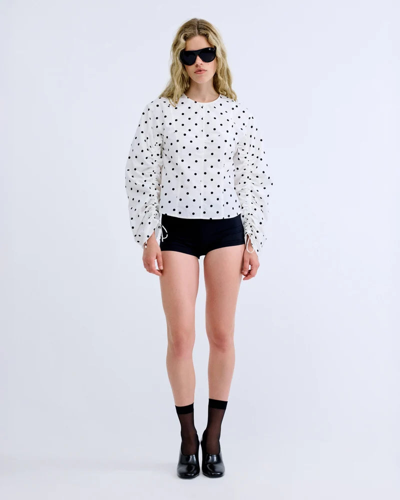 Meryl Long Sleeve in Polka Dot