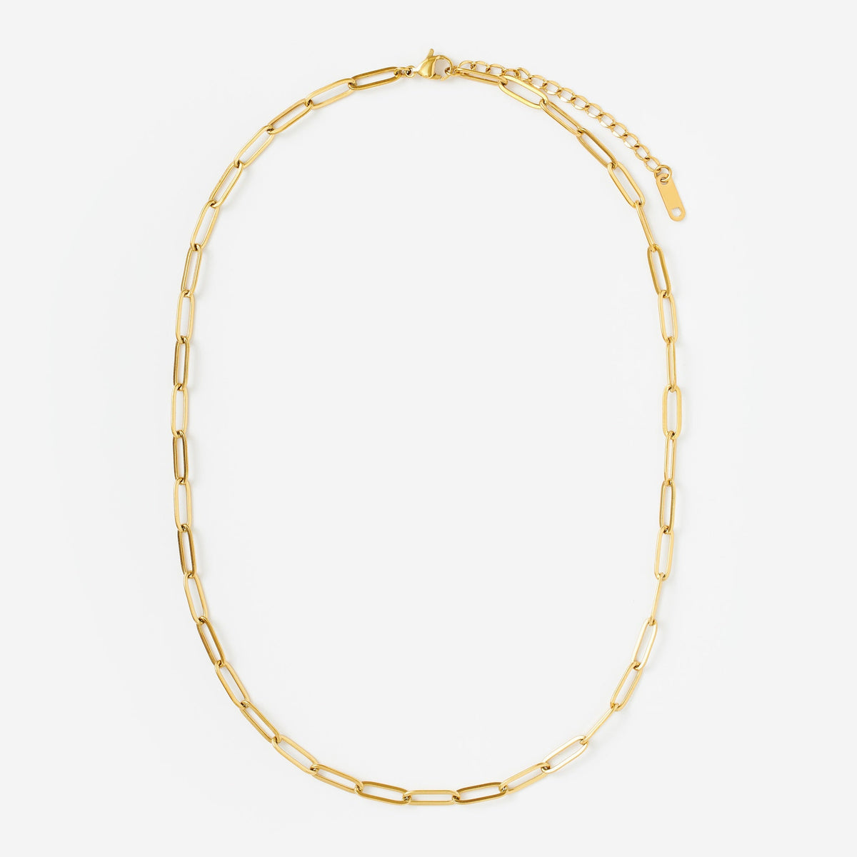 Short Paperclip Chain Necklace