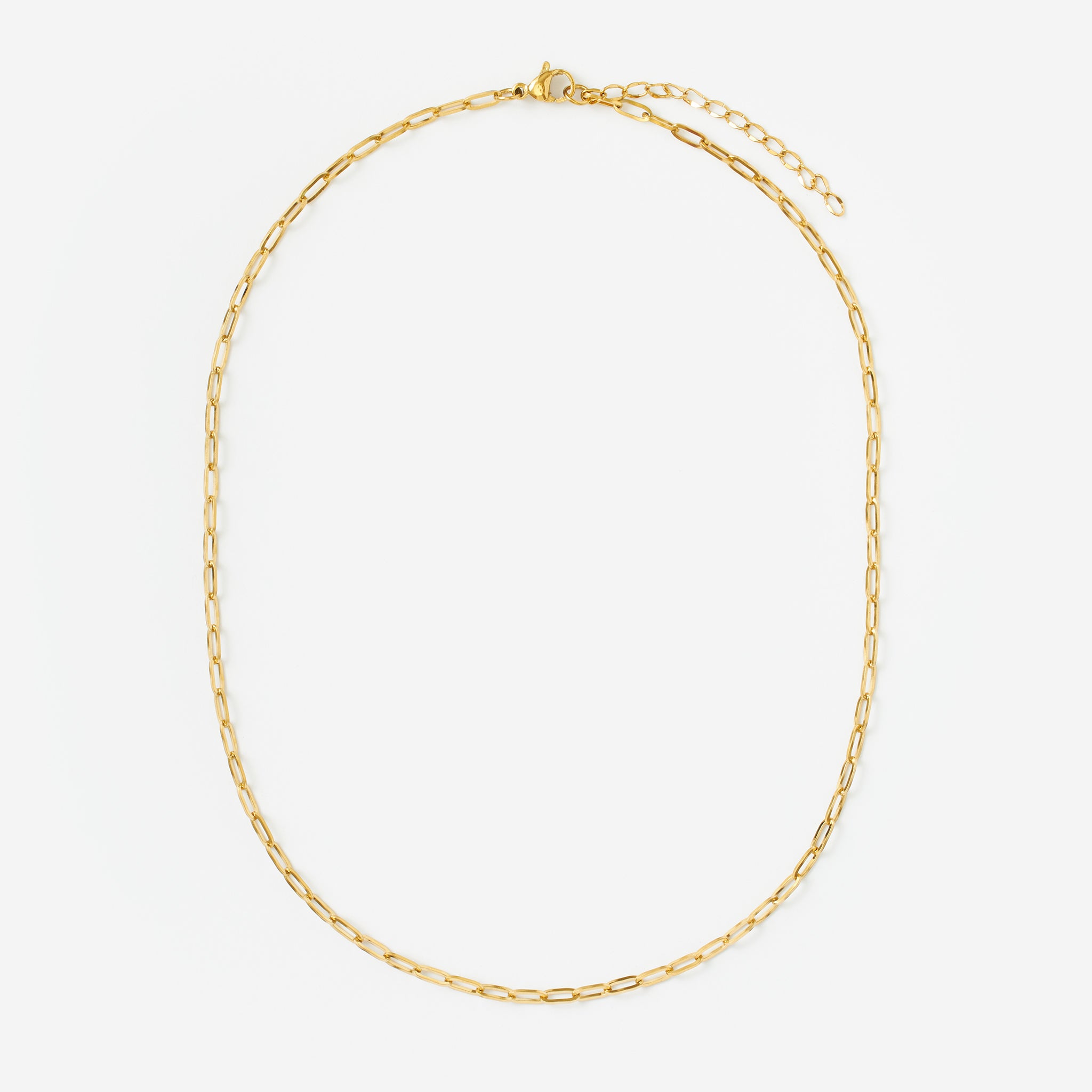 Fine Paperclip Necklace