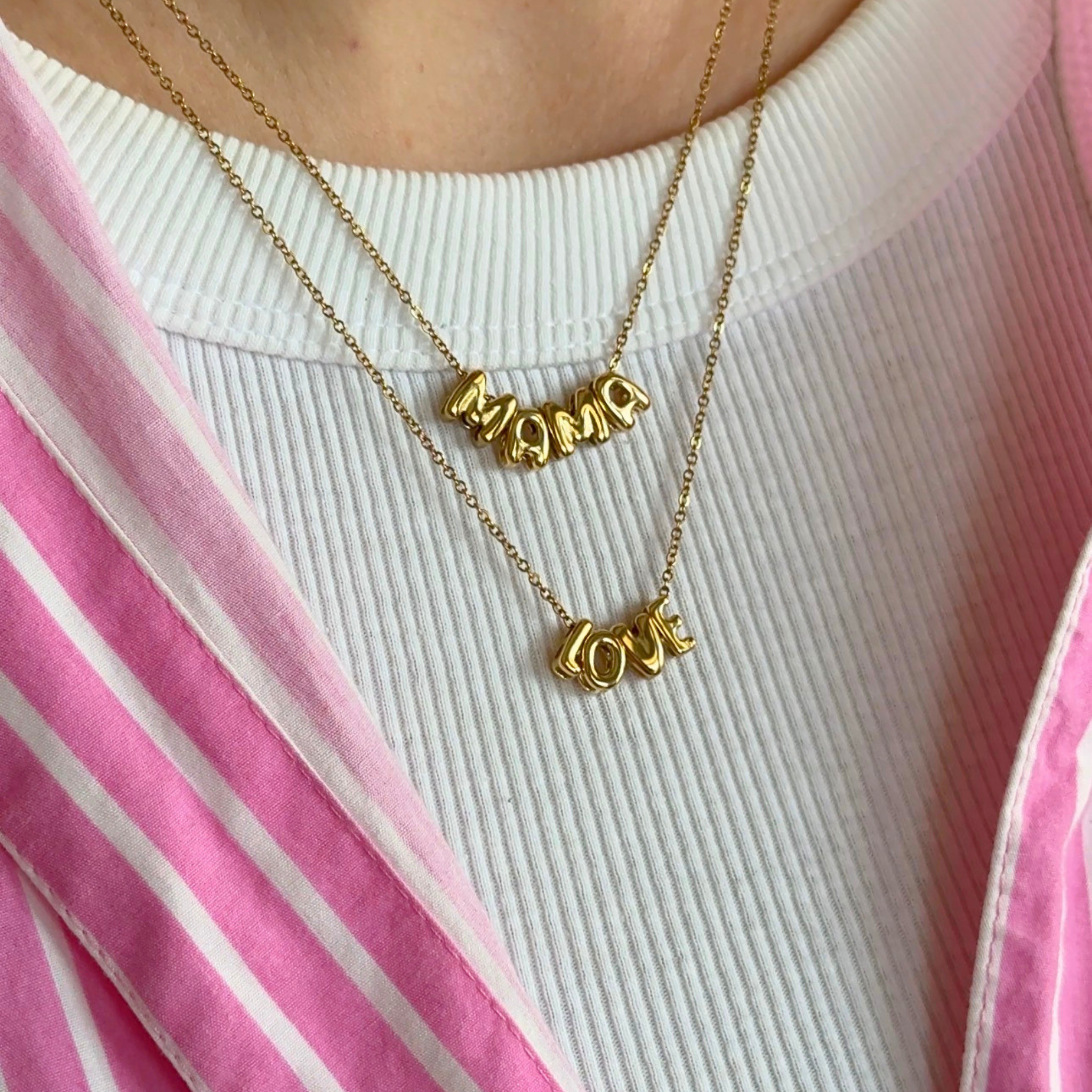 ABC Mama Balloon Necklace