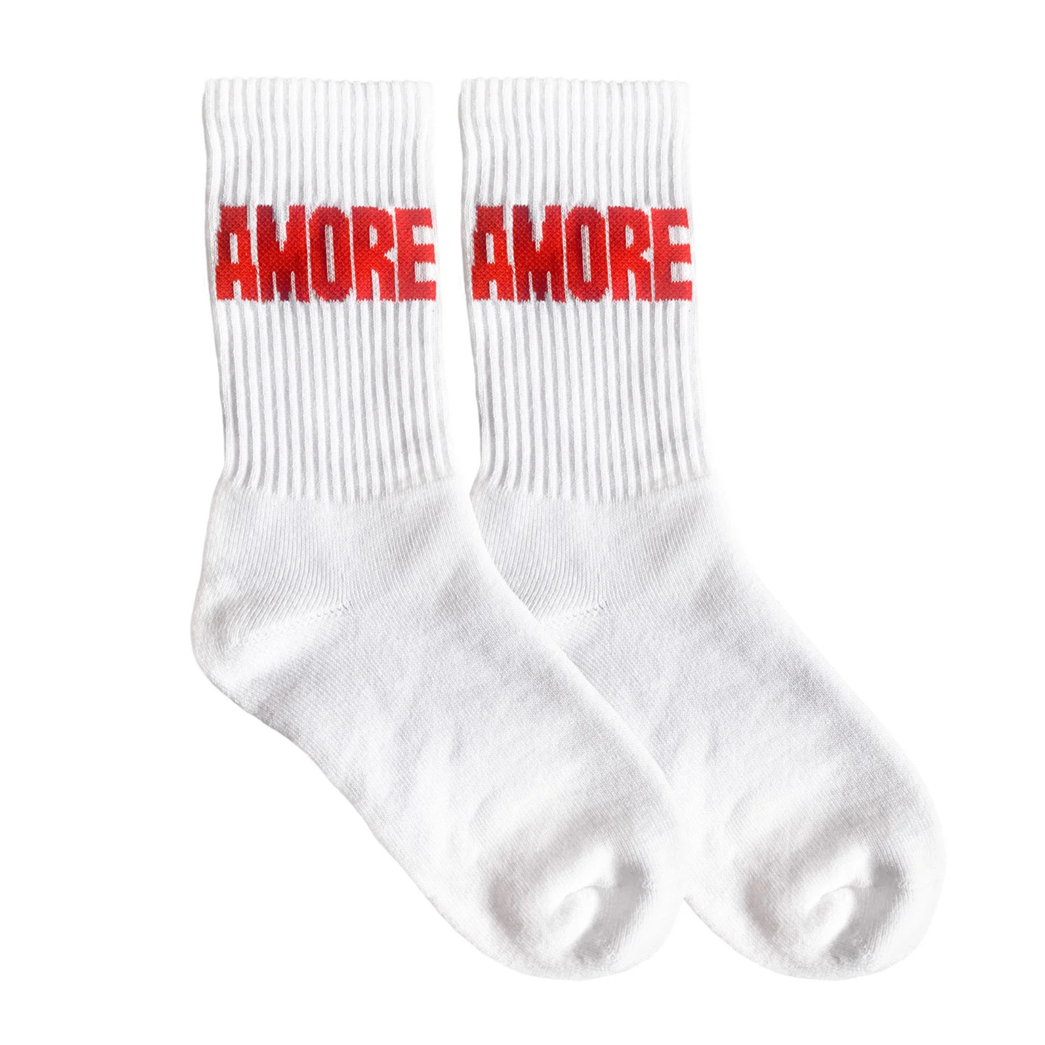 AMORE Socken red/white