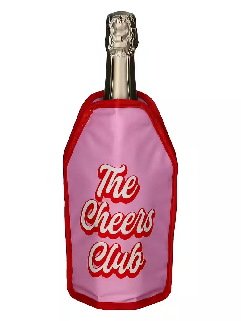 Weinkühler Froid Kühlmanschette The Cheers Club rosa 23,5cm