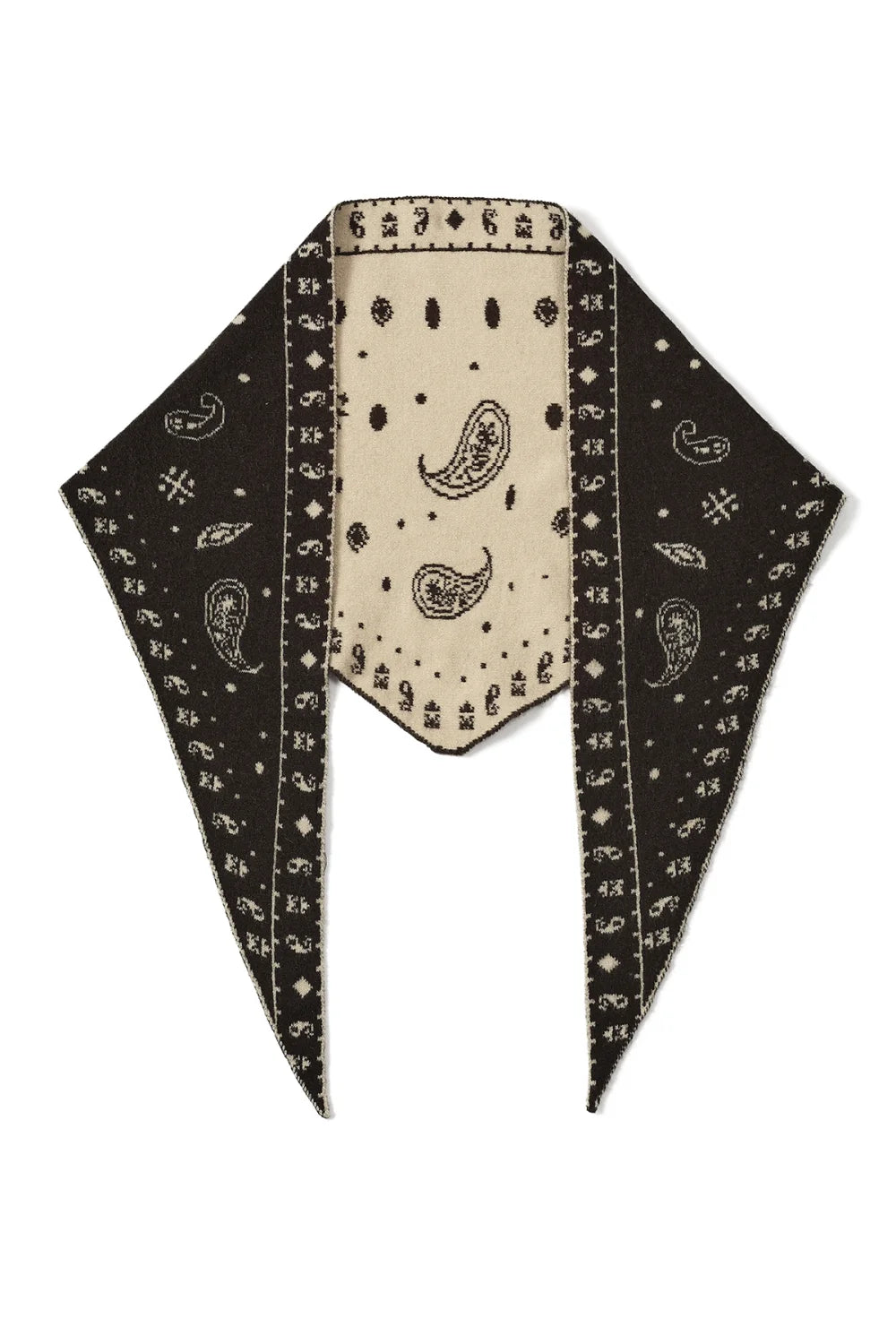 Dreiecksschal mit Paisley-Muster