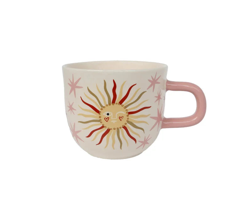 Mug Sun with pink Stars