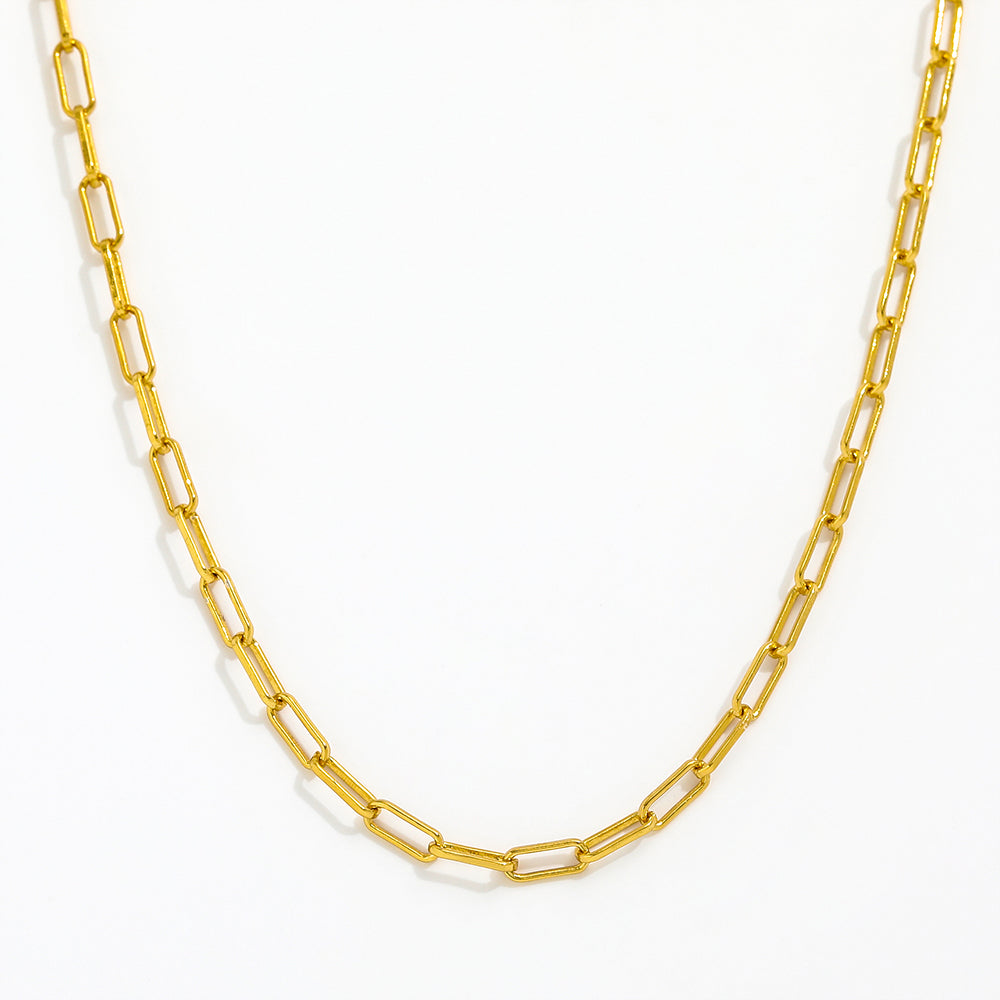 Long and Tiny Paperclip Necklace