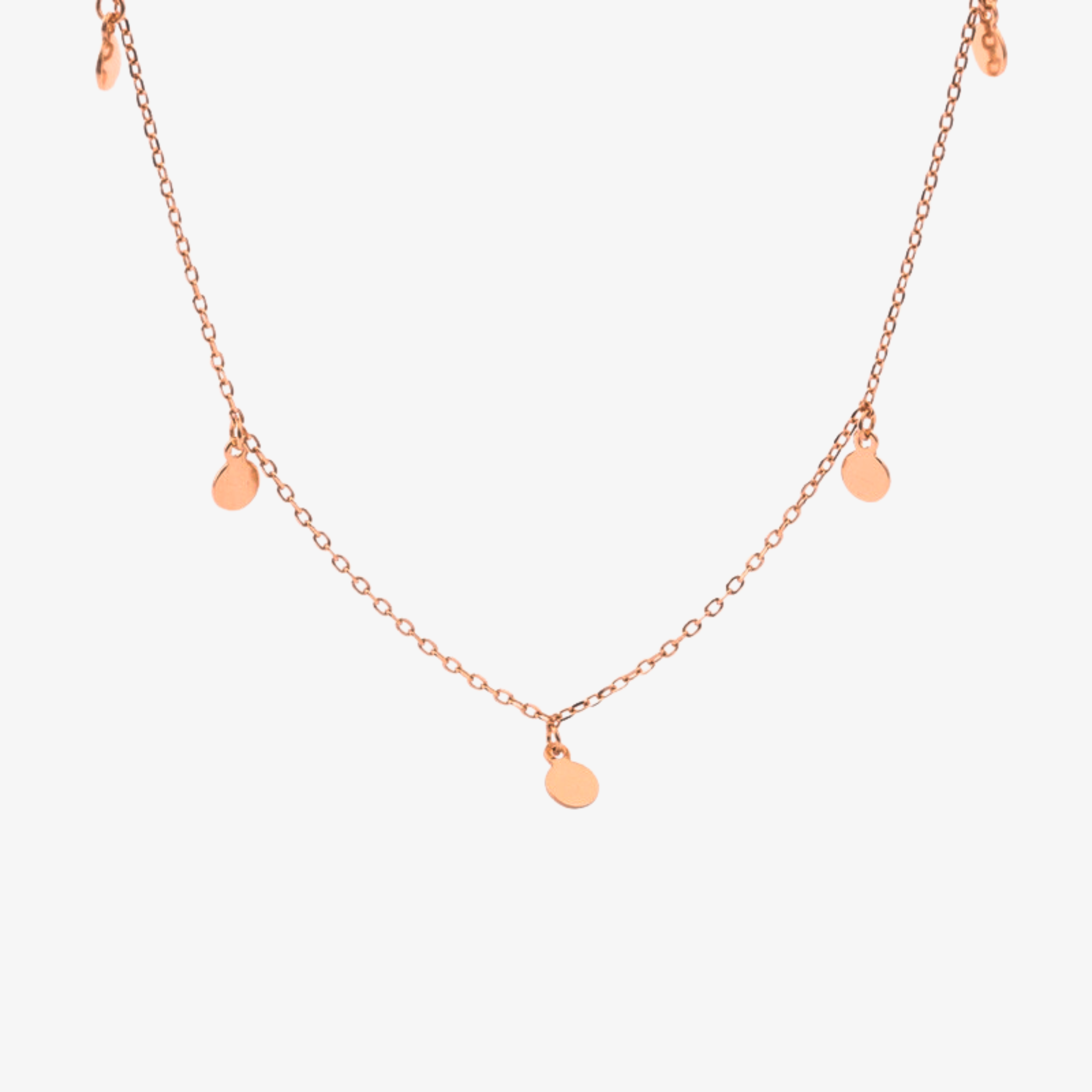 Short Tiny Coin Necklace